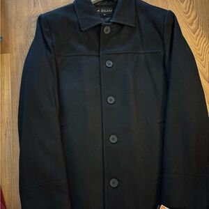 Wilsons Leather Men's Black Pea Coat. NWT